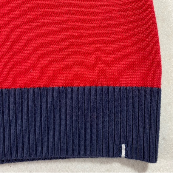 IZOD Sweater Layered Look Woman’s Red Blue Small Sweater Long Sleeve Swe… - Picture 12 of 12